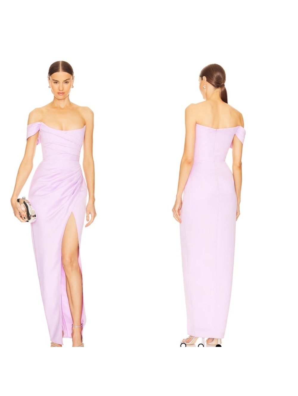 SAU LEE Brandi Gown in Pale Lavender stain